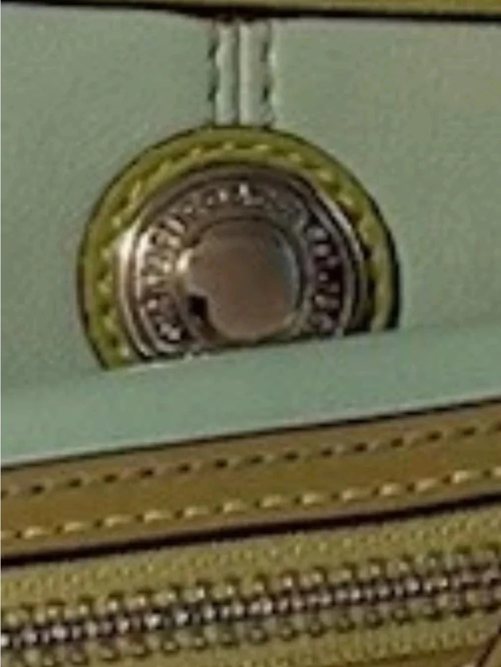 Coach Laura Hobo Bag/Bonnie Wallet Set Seafoam/Lime Leather-Silver Hardware EUC